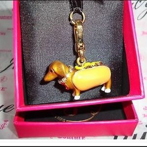 New Juicy Couture Dachshund in hot dog bun charm.